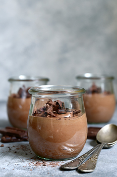 Σοκολατένια πουτίγκα με γλυκοπατάτα